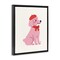 Stupell Industries French Poodle in Beret Floating Frame, design by Jessica Beck